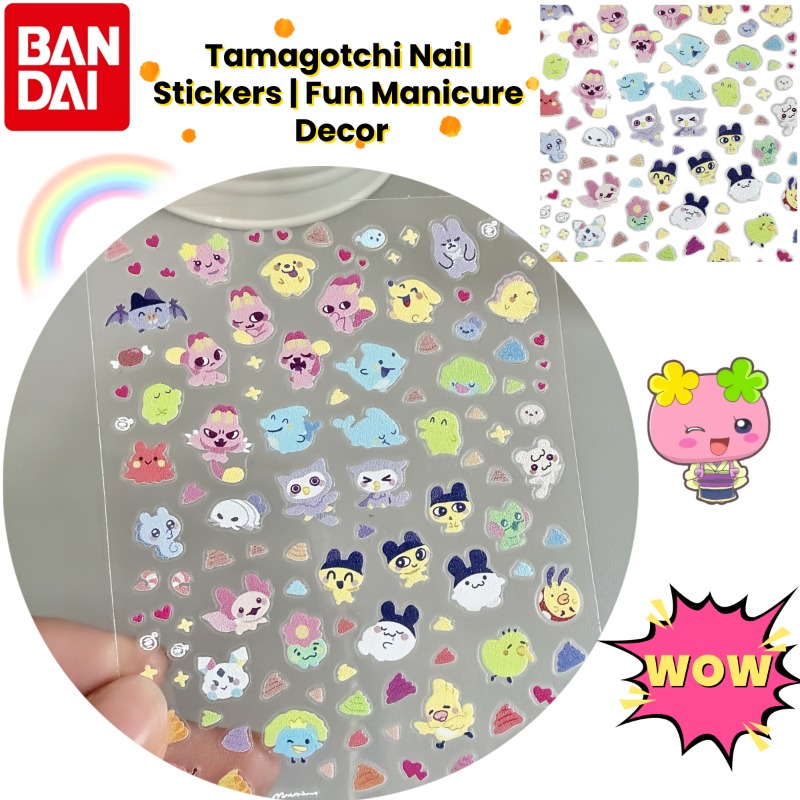 Tamagotchi Anime Cute Nail Art - Anime Merchandise Nepal review and price