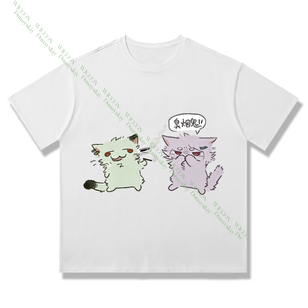 Chainsmoker Cat Yaniko Satou C - Anime Merchandise T-Shirts review and price