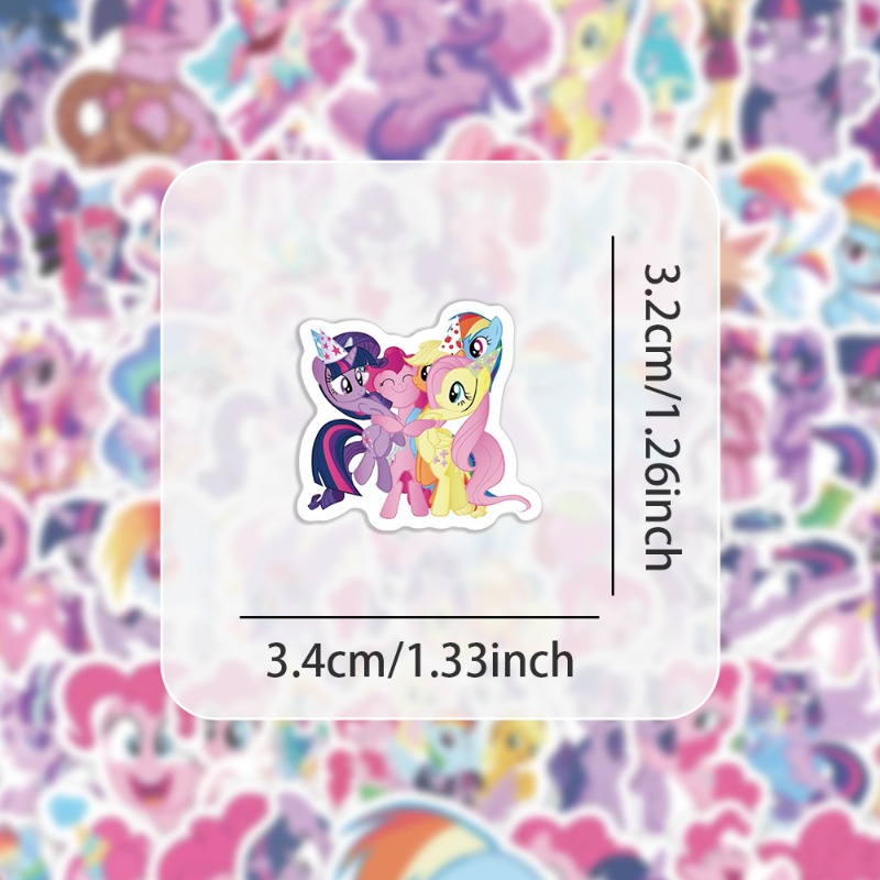 100pcs Cartoon My Little Ponys - Free Anime Merchandise review and price