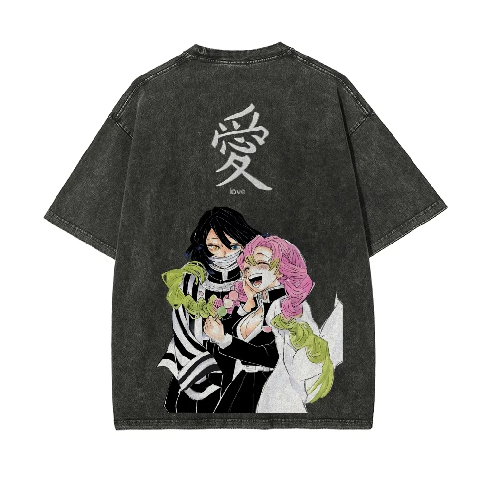 Kimetsu No Yaiba Washed T-Shir - Anime Merchandise Store In Japan review and price