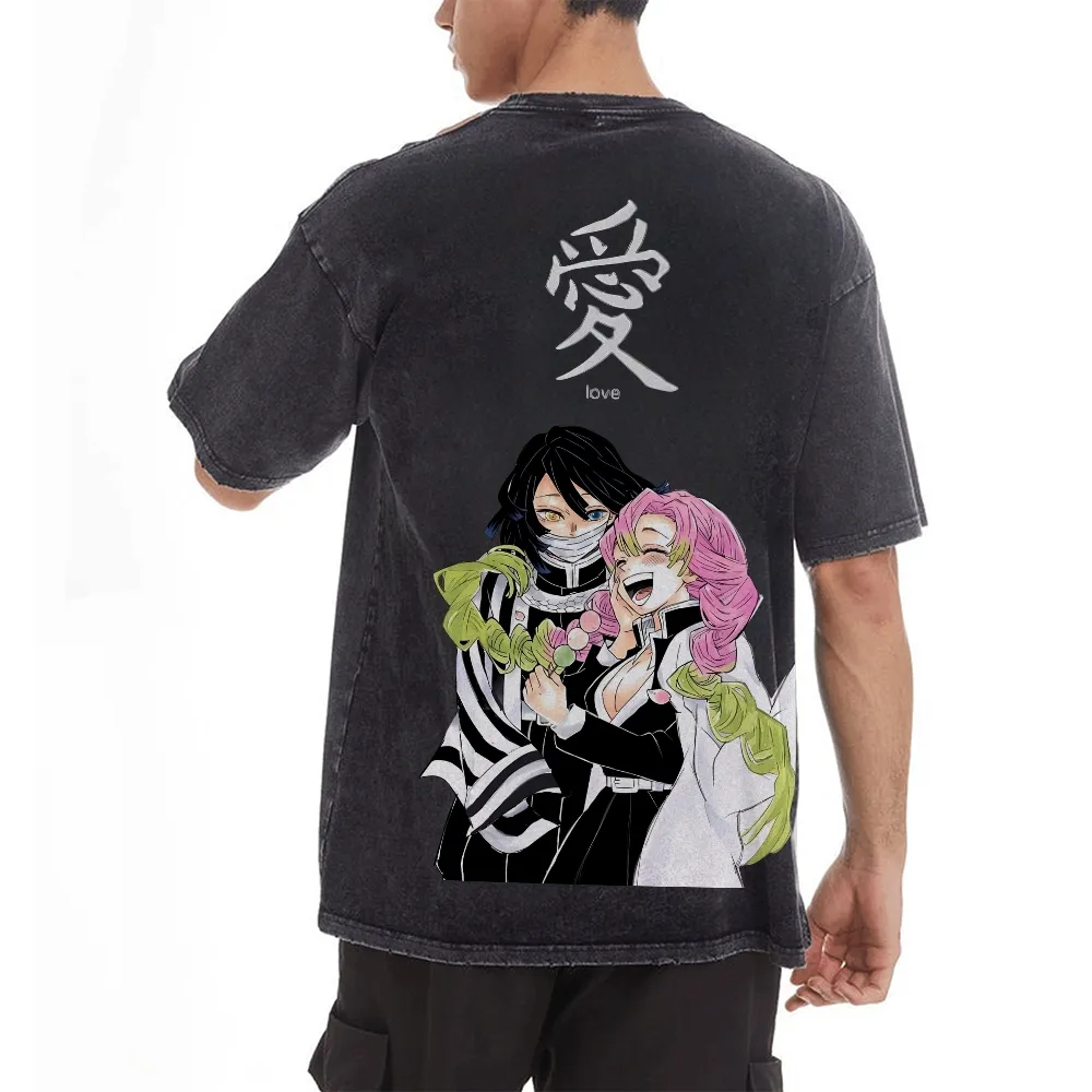 Kimetsu No Yaiba Washed T-Shir - Anime Merchandise Store In Japan review and price