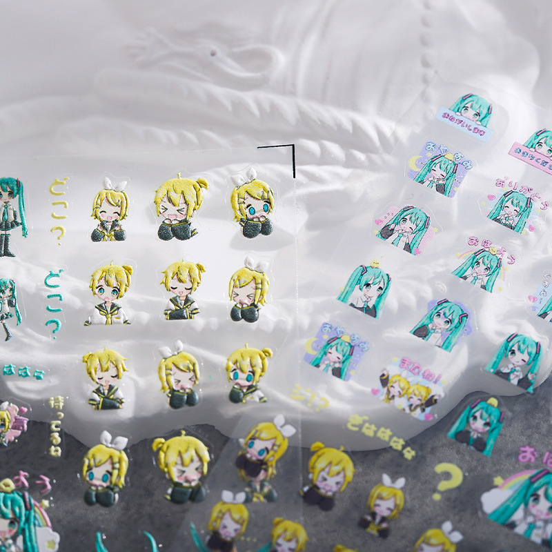 1PCS Hatsune Miku Cartoon Nail - Anime Merchandise Nepal review and price