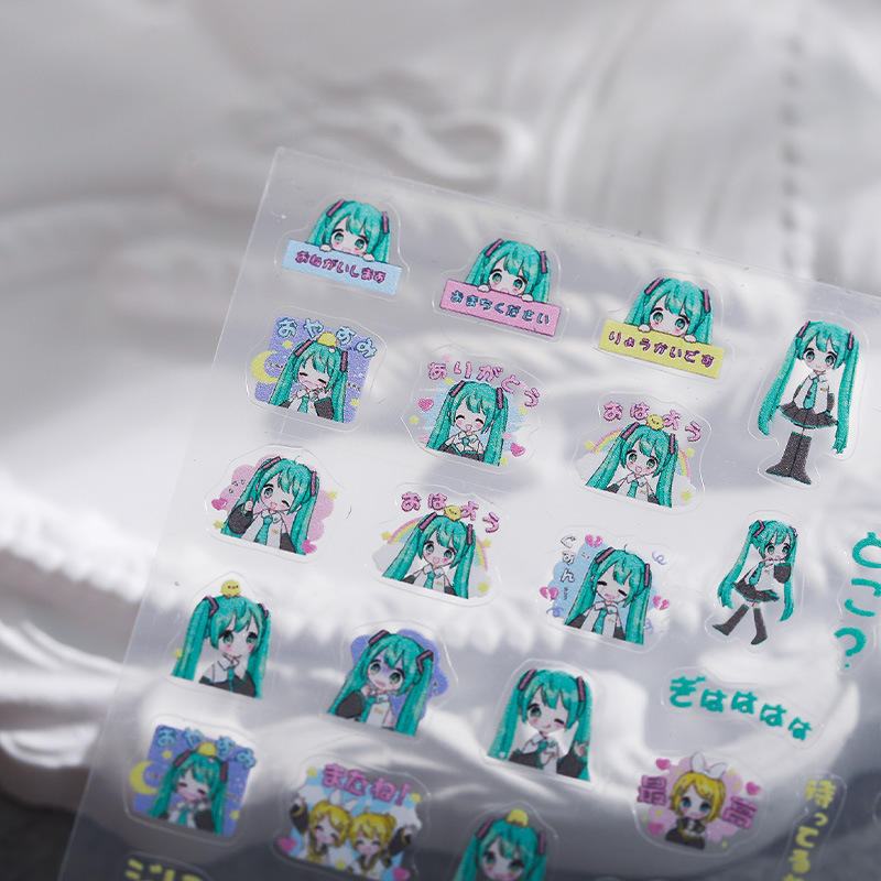 1PCS Hatsune Miku Cartoon Nail - Anime Merchandise Nepal review and price