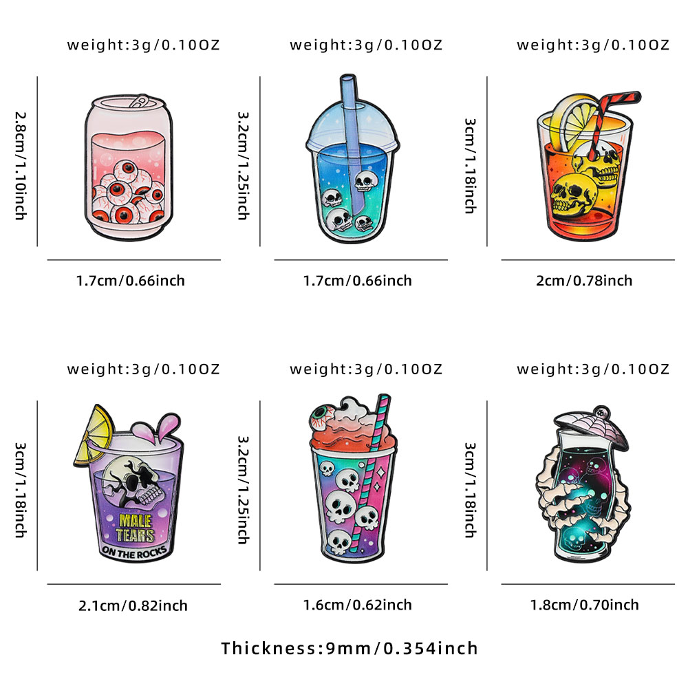 6pcs Cool Halloween Enamel Pin - Enamel Pin Set review and price