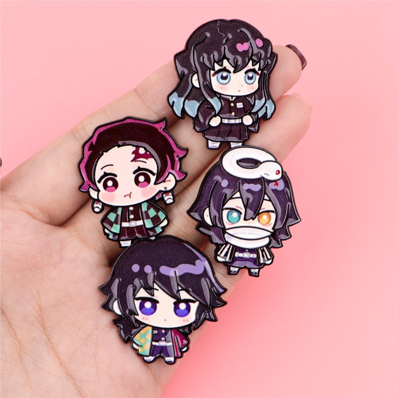 Cute Q Version Kimono Cartoon  - Enamel Pin Set review and price