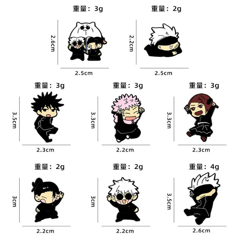 8pcs Anime Itadori Yuji Enamel - Enamel Pin Set review and price