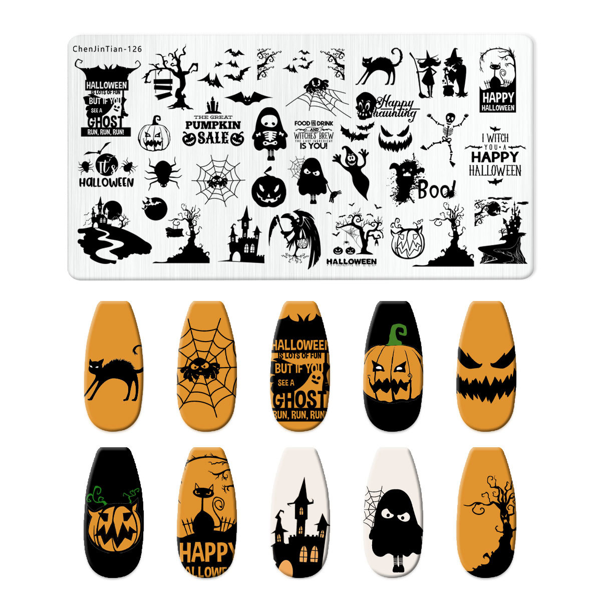 Cartoon Halloween Nail Art Sta - Anime Merchandise Nepal review and price